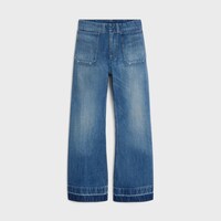 flare jeans 002 IN LIGHTWEIGHT COTTON DENIM - NAVAL INDIGO -  - 1 | CELINE