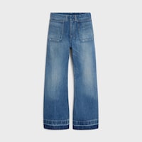 Ausgestellte Jeans 002 AUS LEICHTEM BAUMWOLLDENIM - NAVAL INDIGO -  - 1 | CELINE