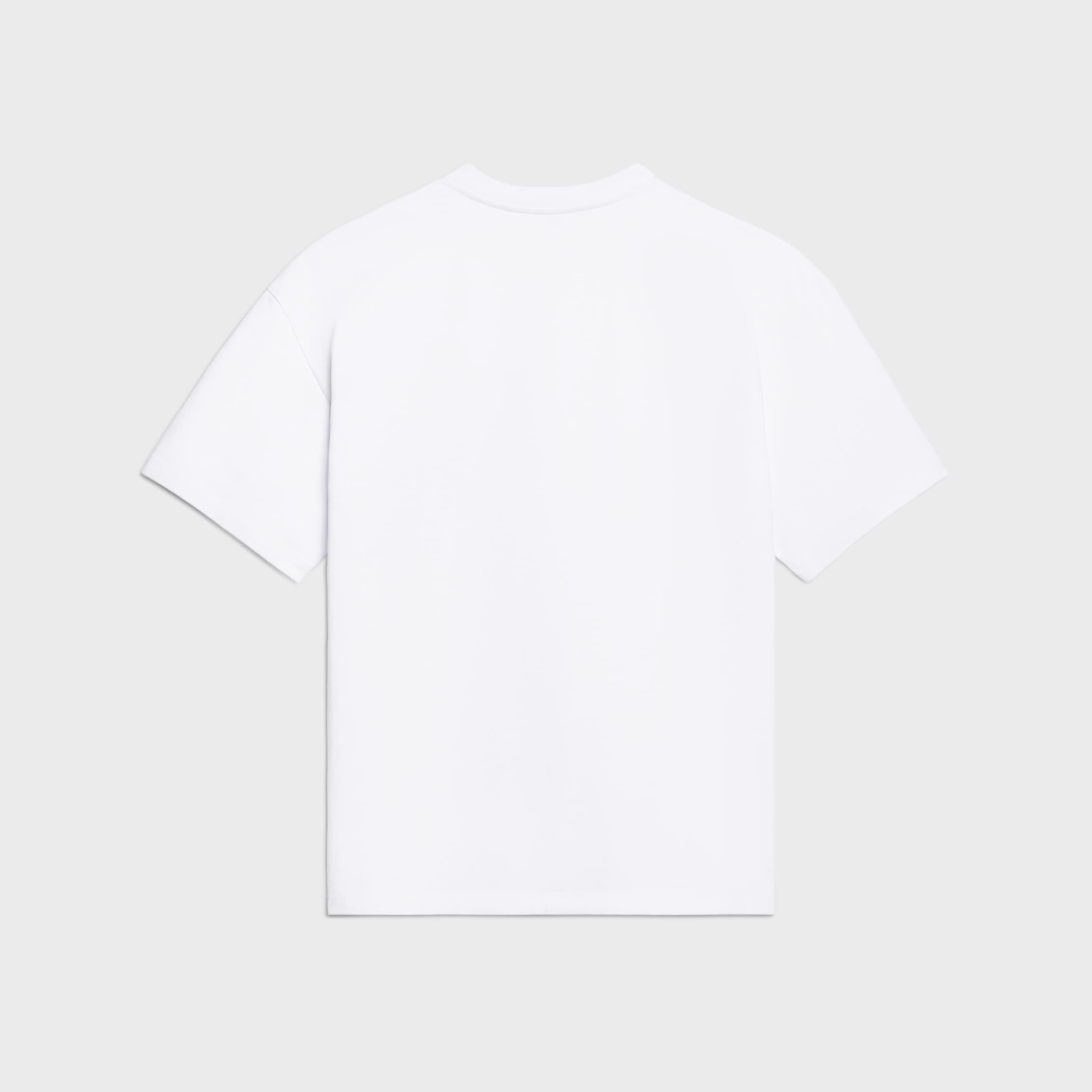t-shirt IN cotton jersey - オフホワイト / イエロー | CELINE