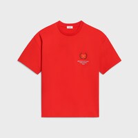 t-shirt IN cotton jersey - RED CYCLIST/ YELLOW -  - 1 | CELINE