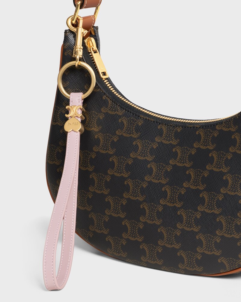 TRIOMPHE CHARM IN SMOOTH CALFSKIN - BLEACHED PINK - ACCESSORIES - 1 | CELINE