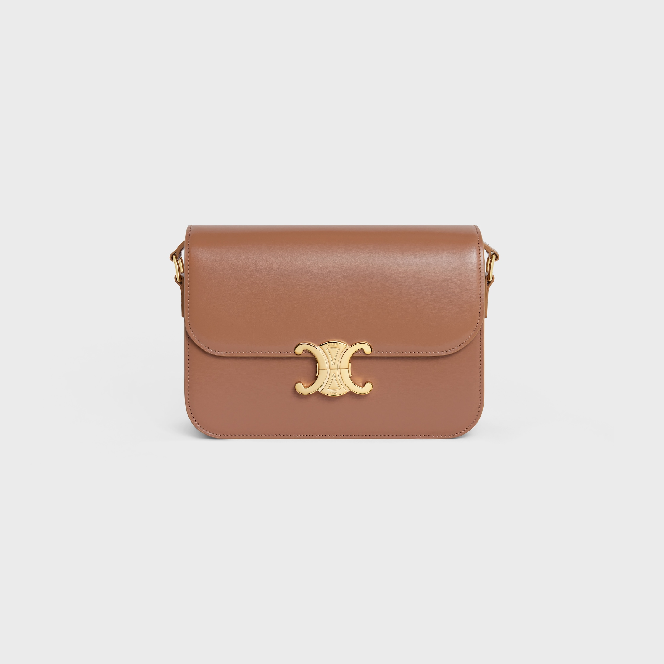 CLASSIQUE TRIOMPHE BAG IN shiny calfskin - BRONZE | CELINE