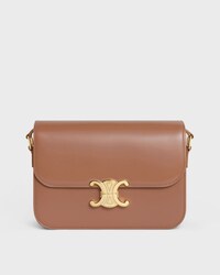 KLASSISCHE TRIOMPHE TASCHE aus glänzendem Kalbsleder - BRONZE - GIFT FINDER - 1 | CELINE