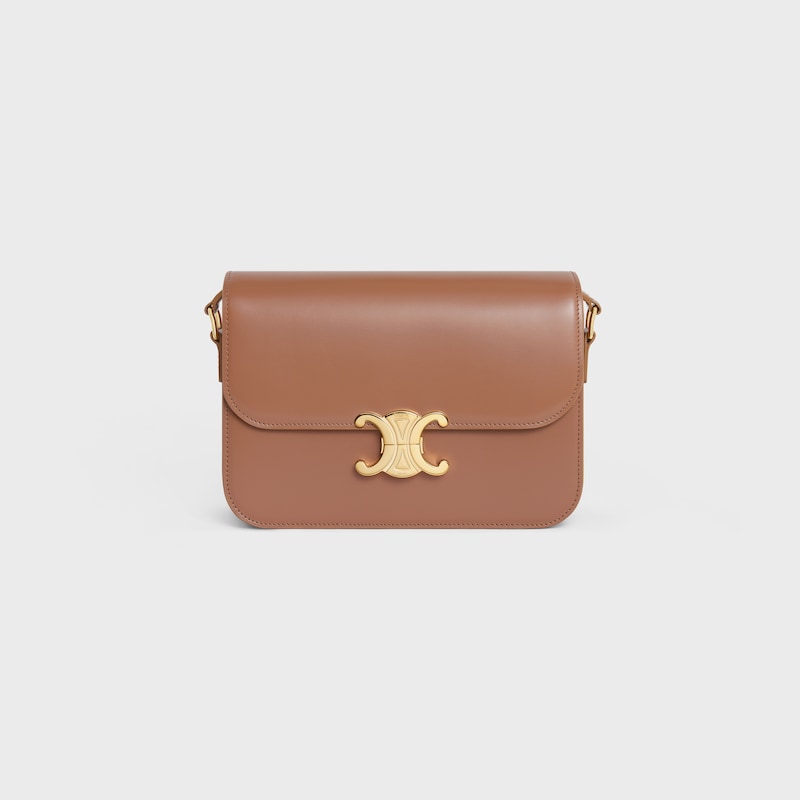 SAC TRIOMPHE CLASSIQUE veau brillant - BRONZE - GIFT FINDER - 1 | CELINE