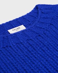 pull col rond cachemire soie - ROYAL BLUE -  - 2 | CELINE