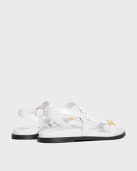 MAUD SANDAL WITH TRIOMPHE IN CALFSKIN - WHITE -  - 2 | CELINE