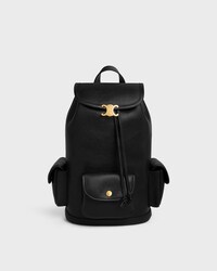 MINI BACKPACK SOFT TRIOMPHE IN SUPPLE SHINY LAMBSKIN - BLACK - SOFT TRIOMPHE - 1 | CELINE