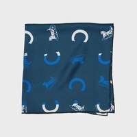 bandana IN silk twill - NAVY/YELLOW/BLUE -  - 2 | CELINE