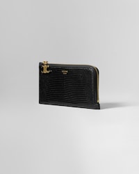 ロング ジップ付きカードホルダー / サルバトールリザード - ブラック - カードケース - 2 | CELINE