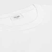 t-shirt IN cotton jersey - OPTIC WHITE/BLACK/DARK GREEN -  - 2 | CELINE