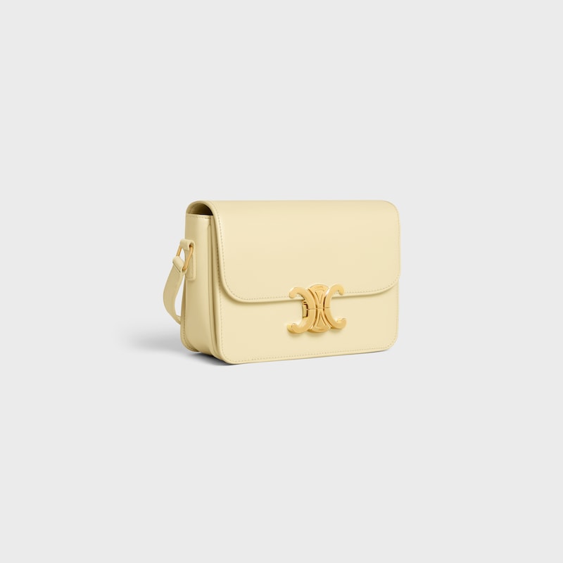 Teen Triomphe Bag in shiny calfskin - SUNLIGHT - TRIOMPHE - 1 | CELINE