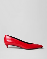 SCARPIN KITTEN EM PELE DE CORDEIRO - CHILI RED - - 1 | CELINE