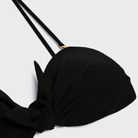 bandeau top em malha mate - BLACK -  - 2 | CELINE