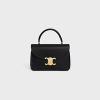 TEEN NINO BAG IN SMOOTH SATINATED CALFSKIN - BLACK - TRIOMPHE COLLECTION - 1 | CELINE