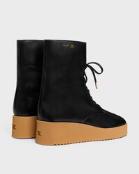 AUSTIN LACE-UP BOOT IN SHINY CALFSKIN - BLACK -  - 2 | CELINE