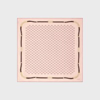 bandana in heritage silk twill - BABY PINK -  - 1 | CELINE