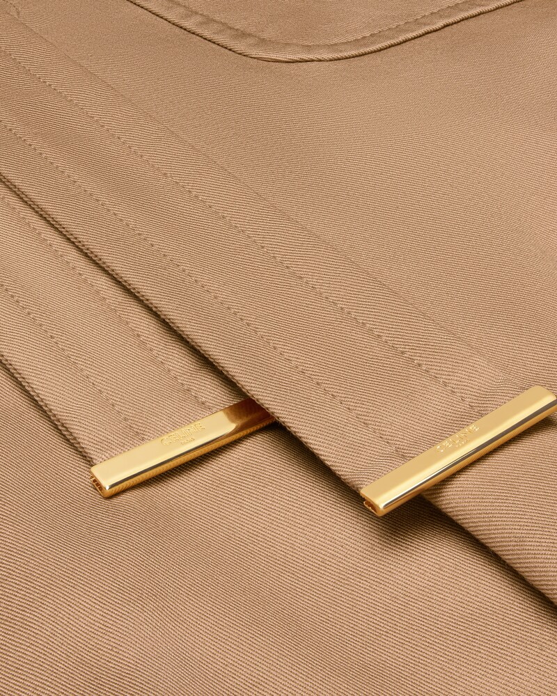 pantalon taillat twill de coton - CARAMEL -  - 1 | CELINE