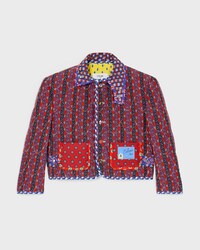 patchwork jacket IN silk and cotton - MULTICOLOR -  - 1 | CELINE