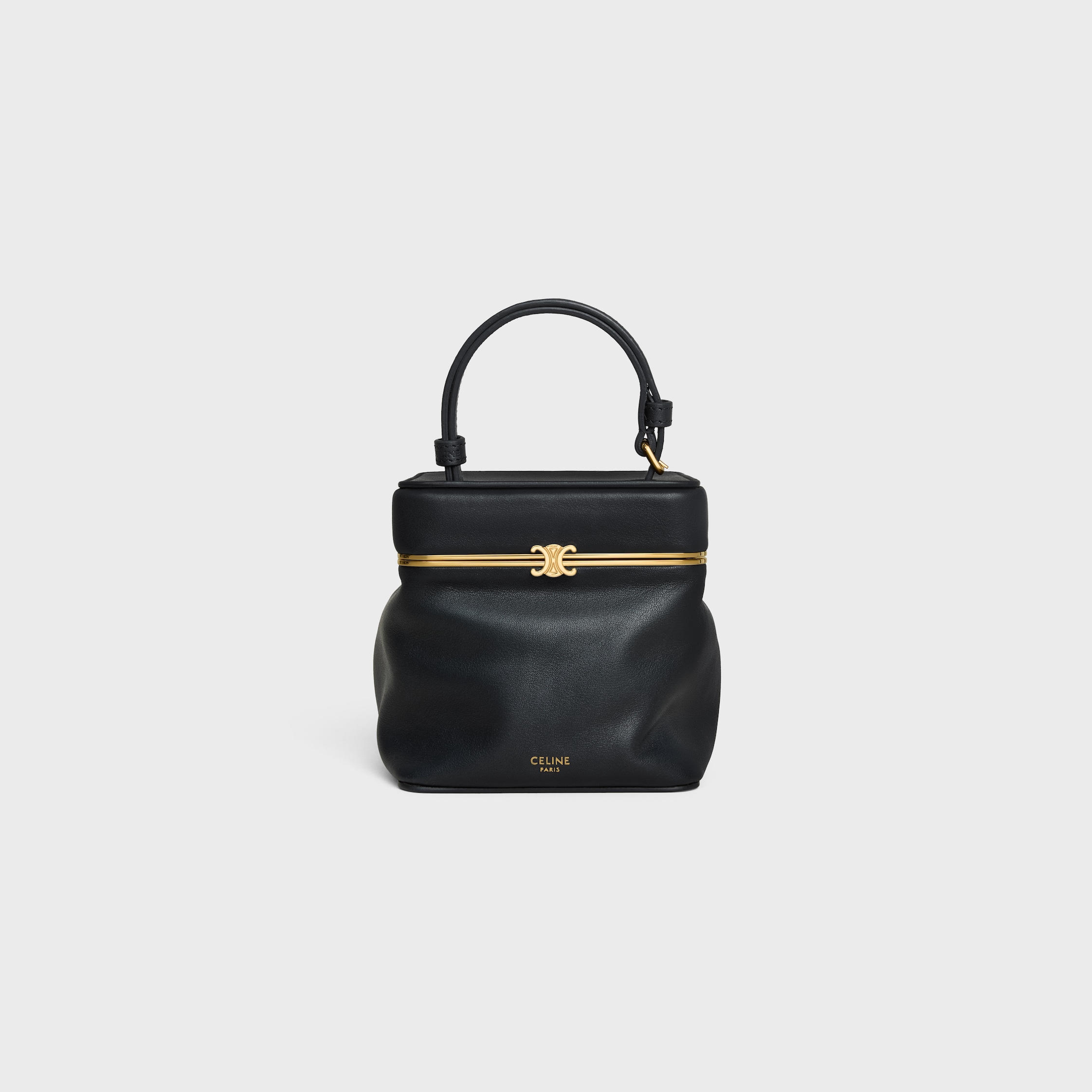 CUBE IN SUPPLE CALFSKIN - BLACK | CELINE
