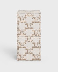 Estuche para 1 perfume de 100 ml de lona Triomphe y piel de becerro - BLANCO - CELINE MAISON - 2 | CELINE