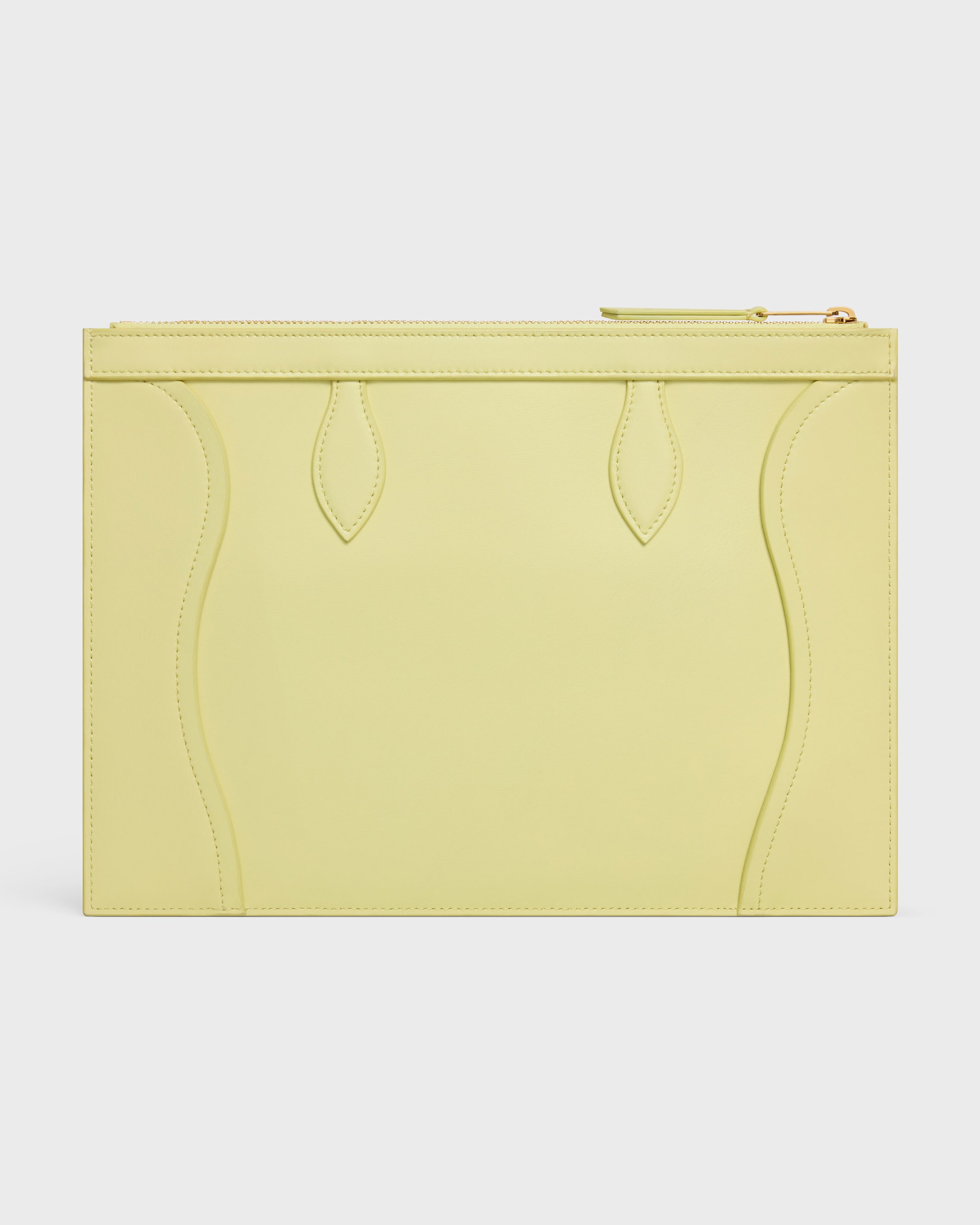 MEDIUM POUCH IN GLOSSY CALFSKIN - CITRUS | CELINE