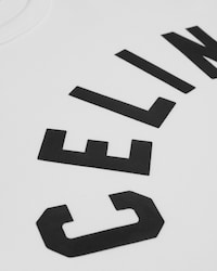 t-shirt IN RIBBED COTTON JERSEY - OFF WHITE / BLACK -  - 2 | CELINE