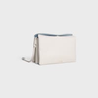 TRIO FLAP IN Smooth Lambskin - RICE - SHOULDER BAGS - 2 | CELINE