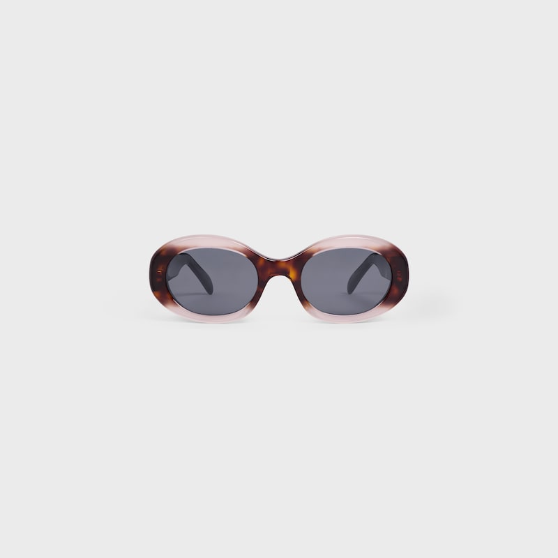 Triomphe 01 sunglasses in Acetate - Gradient Pink / Havana -  - 1 | CELINE