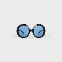Disc sunglasses in Acetate - BLACK -  - 1 | CELINE