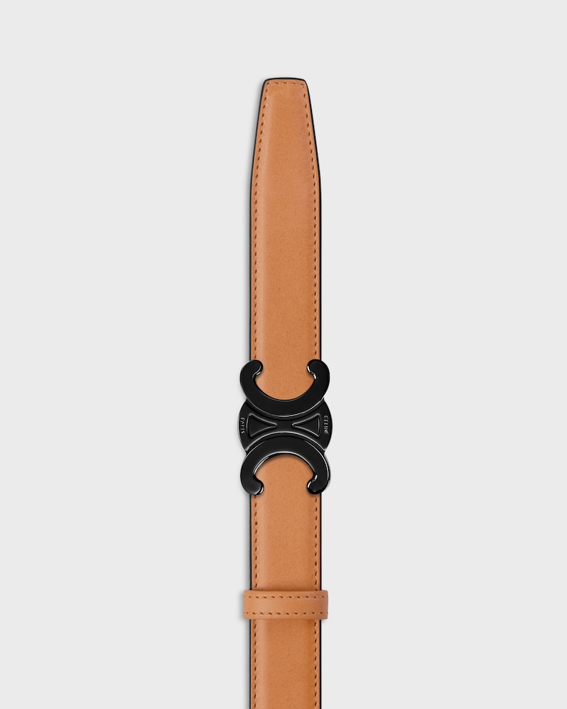 Reversible Strap 25MM IN Natural Calfskin and Triomphe Canvas -  -  - 1 | CELINE