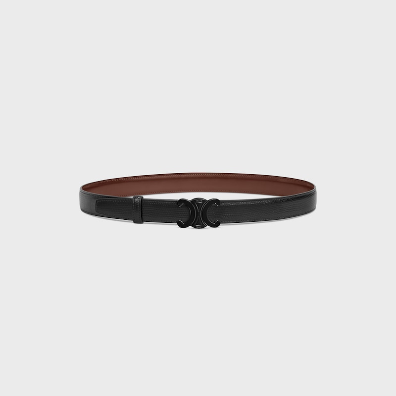 Reversible Strap 25MM IN TAURILLON AND LIZARD EMBOSSED CALFSKIN -  -  - 1 | CELINE
