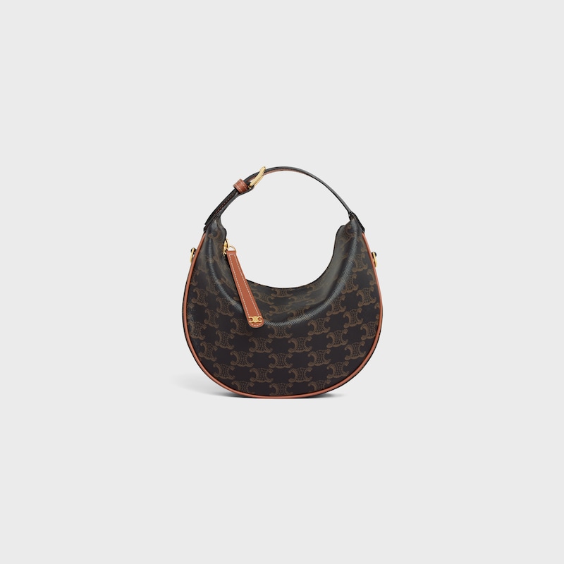 Teen Celine Lulu IN TRIOMPHE CANVAS AND CALFSKIN - TAN - CROSS-BODY BAGS - 1 | CELINE