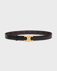 リバーシブルストラップ 25 / トリヨンレザー＆トリオンフキャンバス -  -  - 2 | CELINE