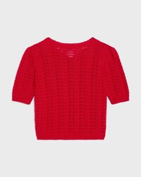 TOP DE POINTELLE DE ALGODÓN - ROJO INTENSO -  - 2 | CELINE