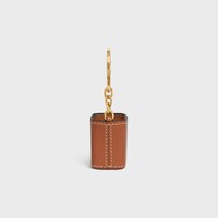 Miniature Perfume Holder Charm in Calfskin - TAN - FRAGRANCES - 2 | CELINE