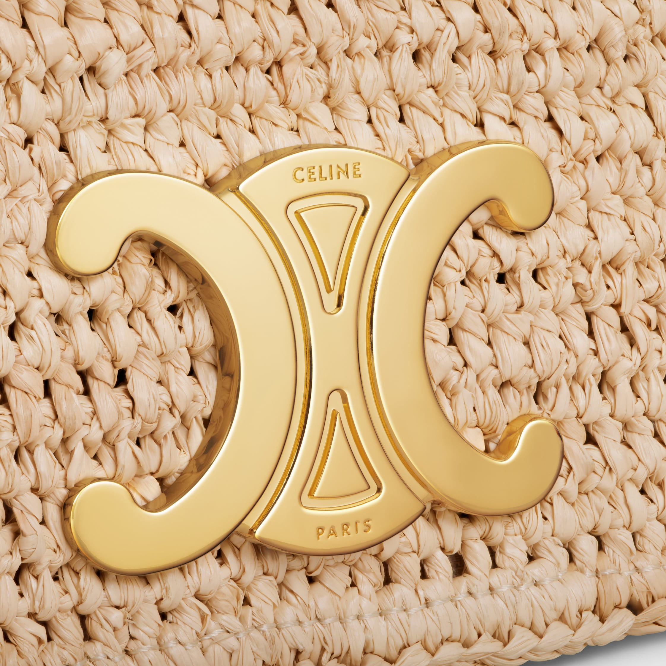 MULTIPOCHETTE IN RAFFIA - NATURAL / TAN | CELINE