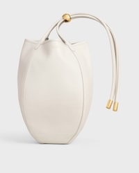 スモール ドロップ バケット / サプルスムースカーフスキン - ホワイトコットン - バケットバッグ - 1 | CELINE