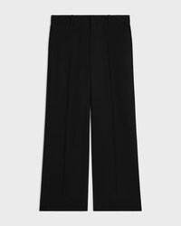 ethan trousers IN wool gabardine - BLACK -  - 1 | CELINE