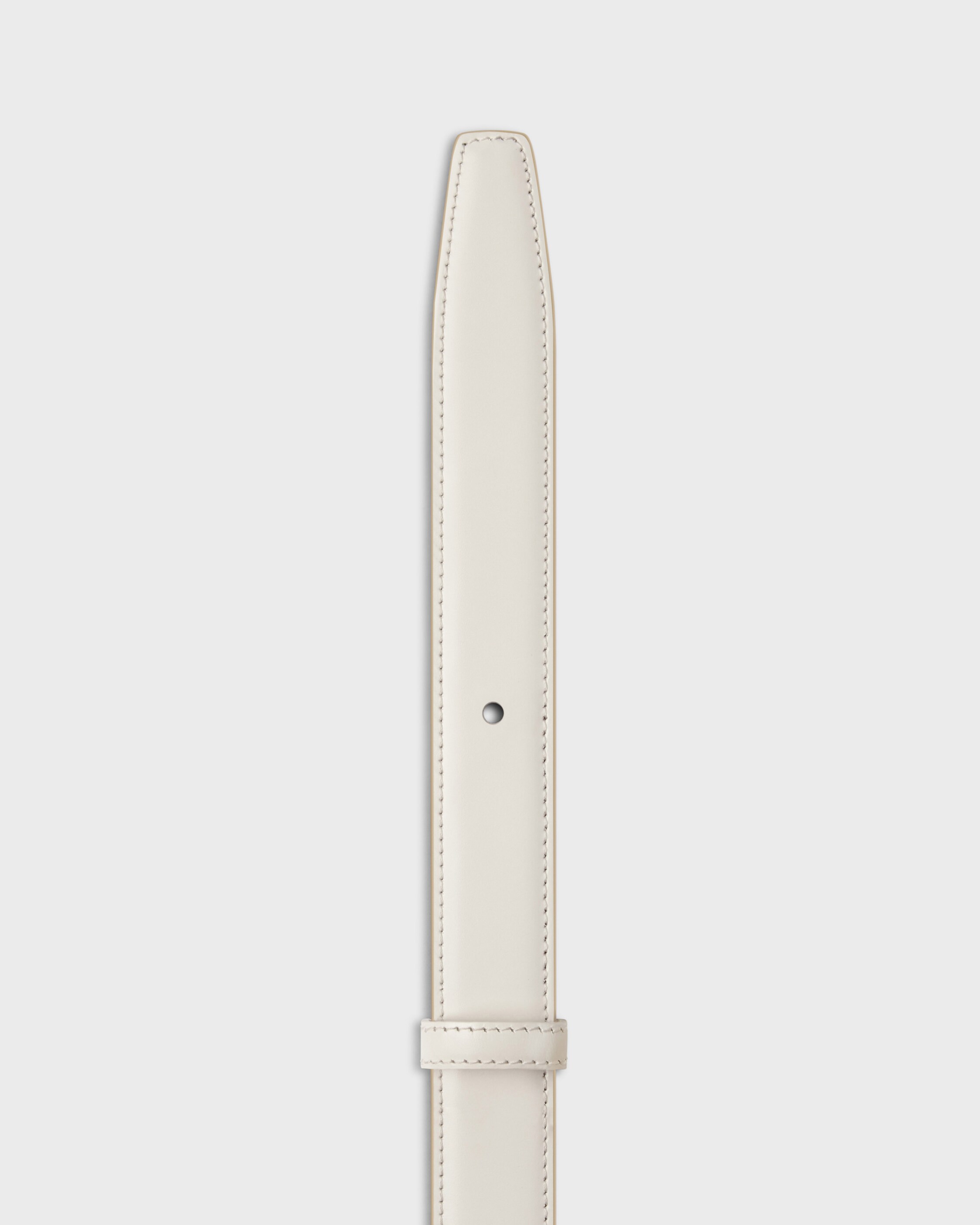 Reversible Strap 25MM IN TAURILLON - DEEP IVORY / WHITE COTTON