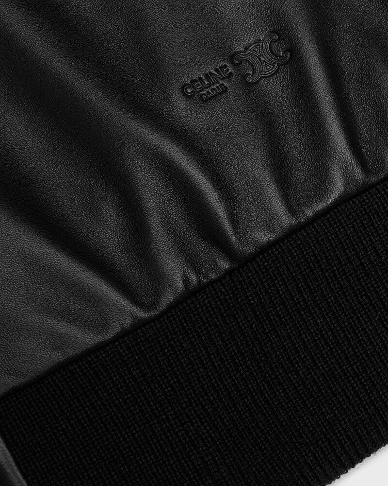 veste capuche AGNEAU SOUPLE - Noir -  - 1 | CELINE