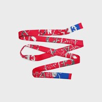 ribbon IN SILK TWILL - RED/BLUE/MULTICOLOR -  - 2 | CELINE