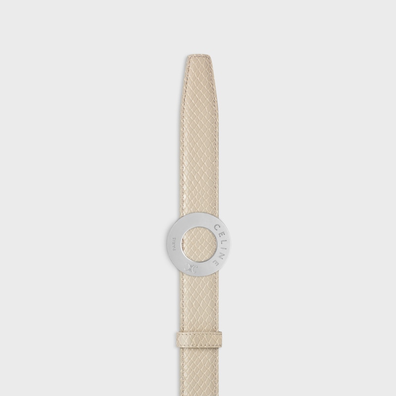 Reversible Strap 25MM IN TAURILLON LEATHER & PYTHON EMBOSSED CALFSKIN -  -  - 1 | CELINE