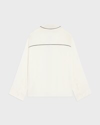 pyjama shirt IN silk satin - IVOIRE -  - 2 | CELINE