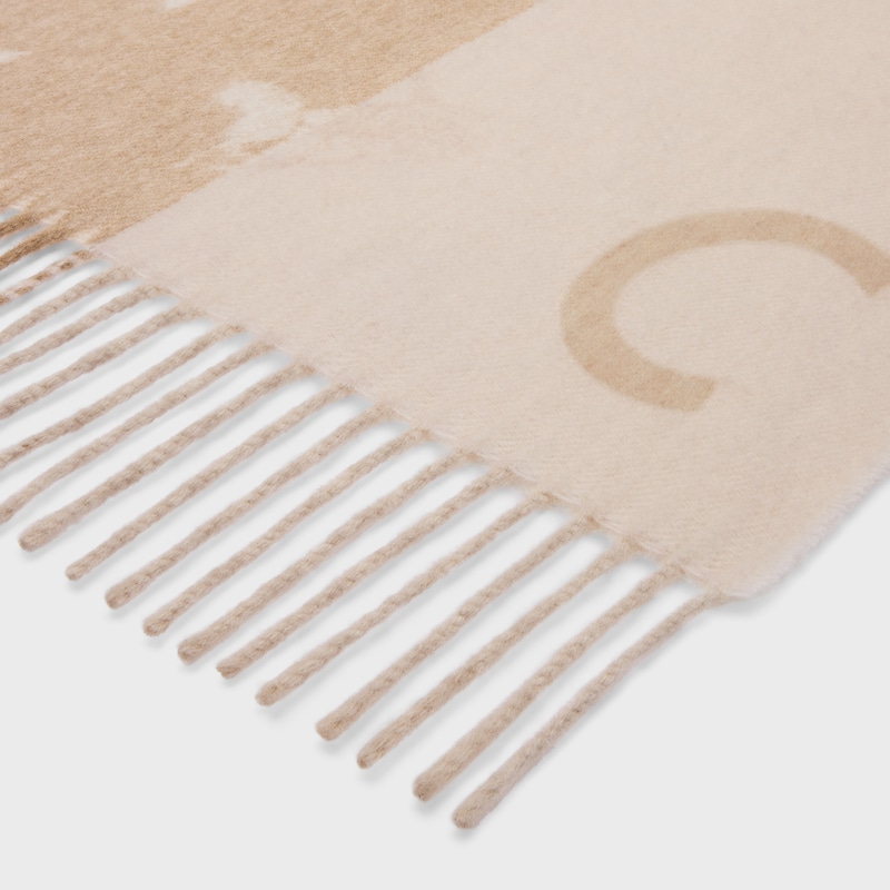 scarf IN wool and cashmere - BEIGE / CREAM -  - 1 | CELINE