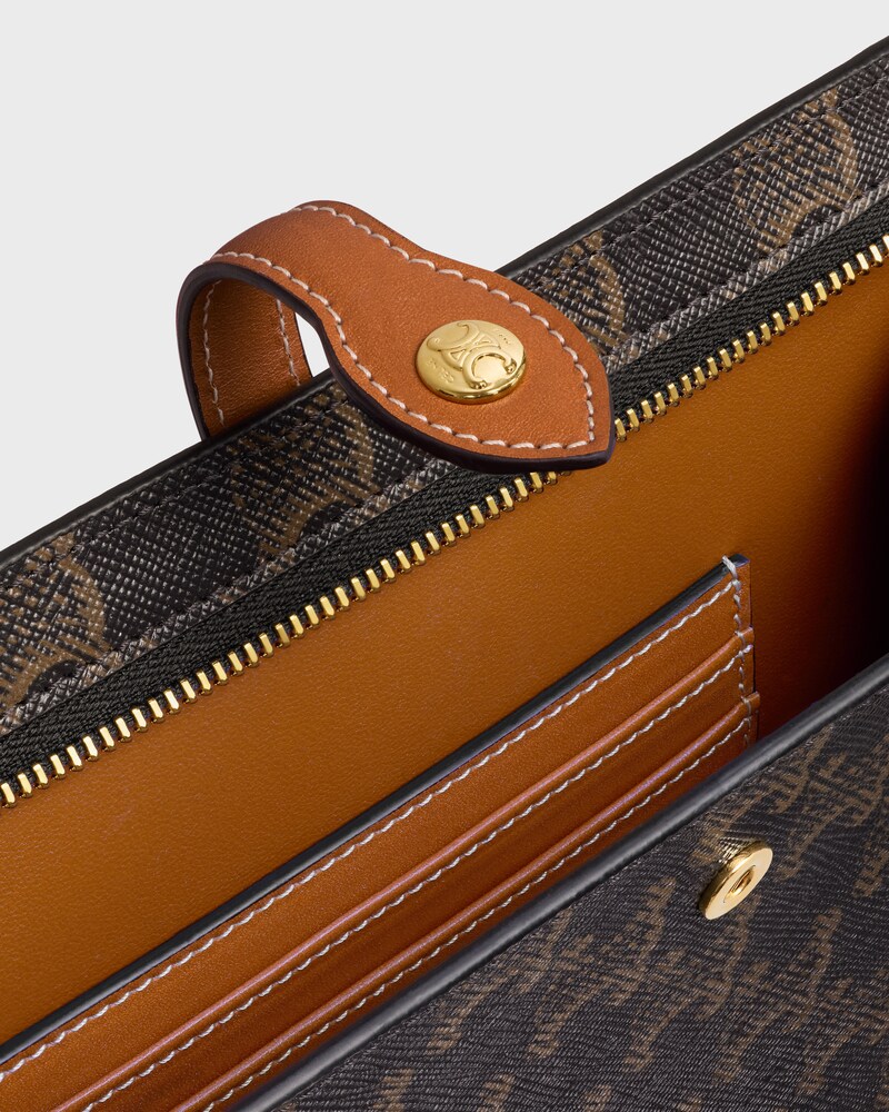 SAC notebook petit modèle EN TOILE TRIOMPHE ET VEAU NATUREL - MIEL - SACS À MAIN - 1 | CELINE