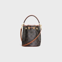 TEEN CLARA BAG IN Triomphe Canvas and calfskin - TAN - CROSS-BODY BAGS - 2 | CELINE