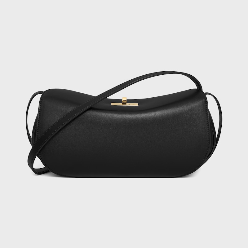 PETIT HOTDOG VEAU NATUREL SOUPLE - Noir - SACS BANDOULIÈRES - 1 | CELINE