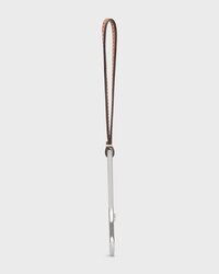 Triomphe Bottle Opener in Steel and calfskin - TAN - ESSENTIAL GIFTS - 2 | CELINE