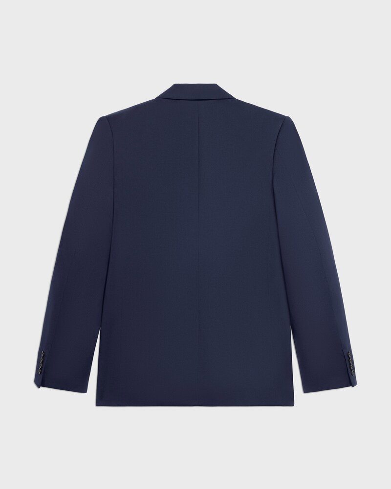classic jacket IN wool gabardine - NAVY -  - 1 | CELINE