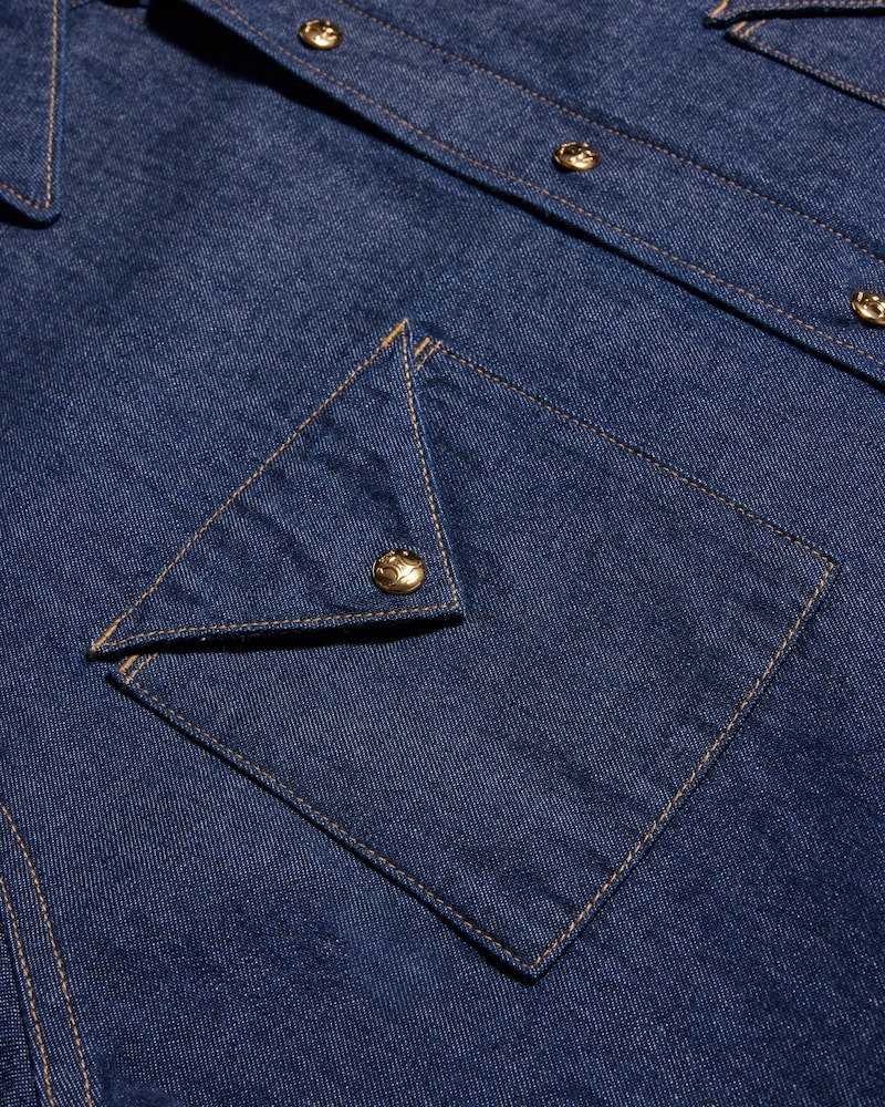 CAMISA EM DENIM - DARK RINSED -  - 1 | CELINE